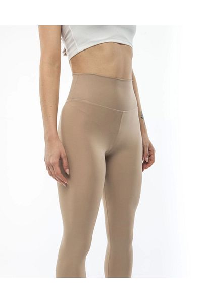 leyla sanat sanata yeni bir bakış açısı Leyla Art a New Perspective on Art High Waist Athlete Straight Leggings - Beige