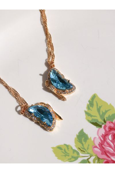 Reorah Collection Dreamy Magnetic Dating Necklace Blue