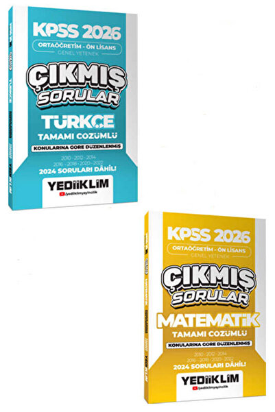 Yediiklim Yayınları Yediiklim Yayınları KPSS 2026 Ortaöğretim-Önlisans Genel ...