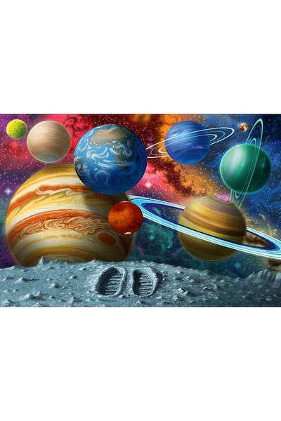 RAVENSBURGER Large floor puzzle, let's step into space, 24 pieces
