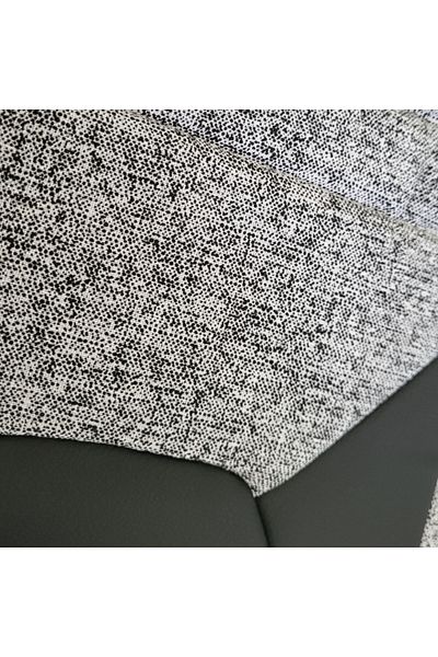 Panda Set Huse Scaune Auto Panda Kas cu fermoare pentru bancheta rabatabila,  gri cu negru, 11 piese