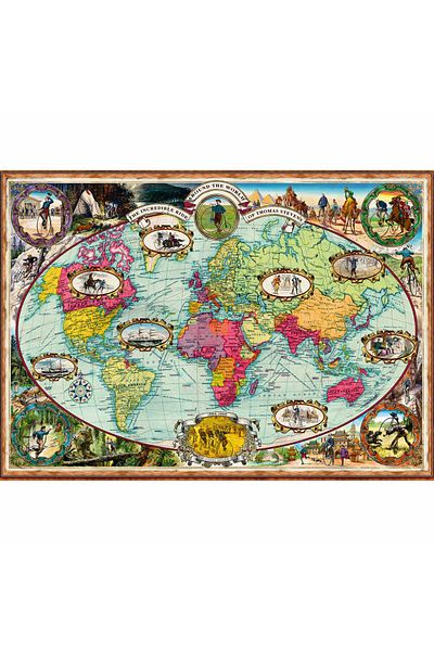 RAVENSBURGER World Map Puzzle, 1000 Pieces