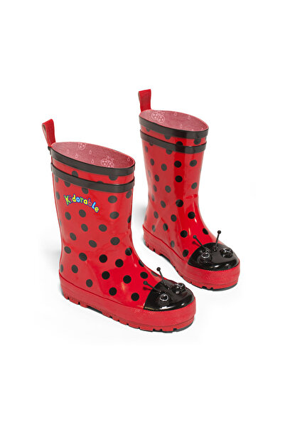 Panço Kidorable Kız Bebek Uğur Böceği Yağmur Çizmesi