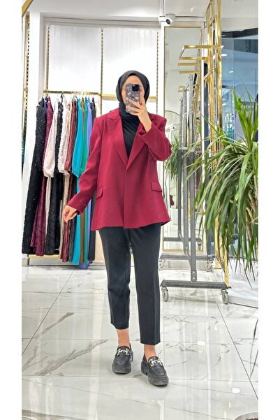 She Olive Astarlı blazer ceket