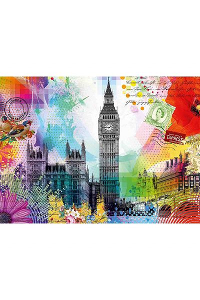 RAVENSBURGER Puzzle Carte Postala Paris, 500 Piese