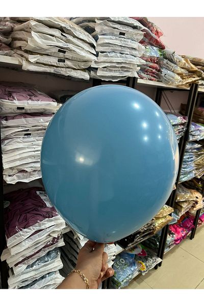 BALON HOME 12 Inch Standard Size Pastel Balloon Dark Blue, 25 Pieces