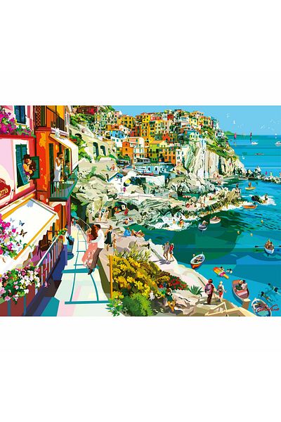 RAVENSBURGER Puzzle Romance In Cinque Terre, 1500 Pieces