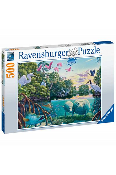 RAVENSBURGER Puzzle Lamantini, 500 Piese