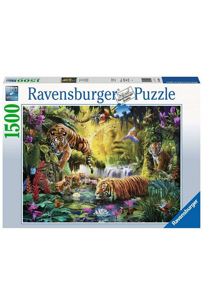 RAVENSBURGER Tiger Pond Puzzle, 1500 Pieces