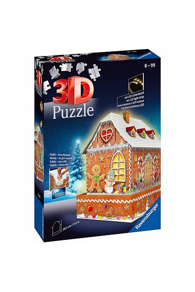 RAVENSBURGER 3D Puzzle Gingerbread House, 216 Pieces