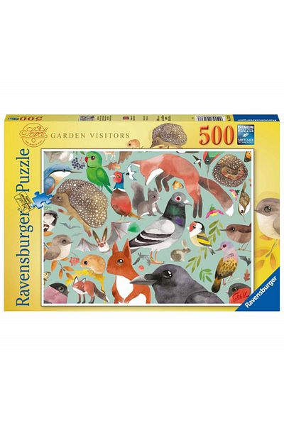 RAVENSBURGER Garden Visitors Puzzle, 500 Pieces