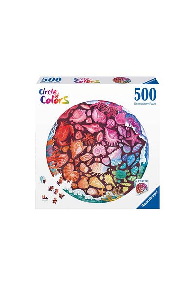 RAVENSBURGER Marine animals circle puzzle 500 pieces