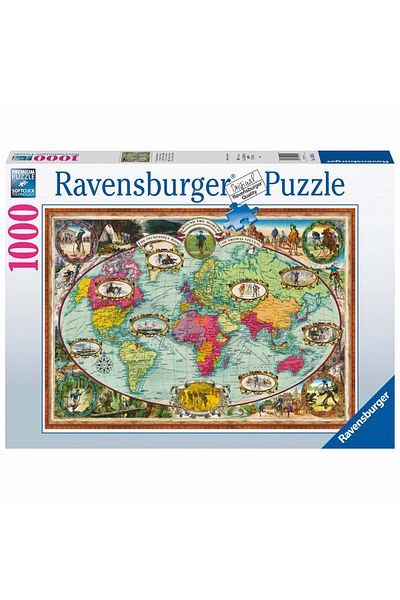RAVENSBURGER World Map Puzzle, 1000 Pieces