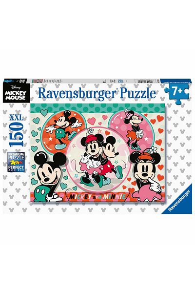 RAVENSBURGER Puzzle Mickey Si Minnie, 150 Piese