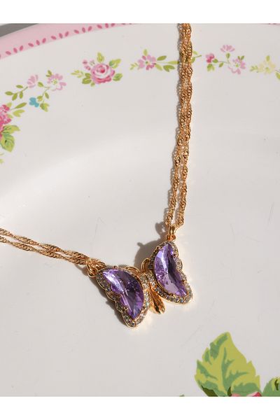 Reorah Collection Dreamy Magnetic Dating Necklace Purple