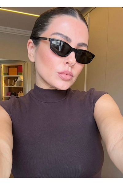 Miu Miu Women Uv400 Sunglasses Black Bone Frame Smoked Lens