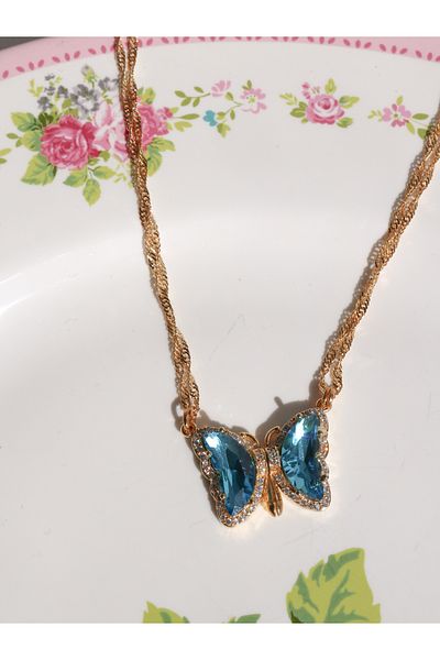 Reorah Collection Dreamy Magnetic Dating Necklace Blue