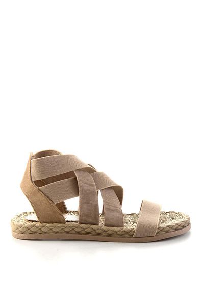 Bambi Beigefarbene Damensandalen K05682020215