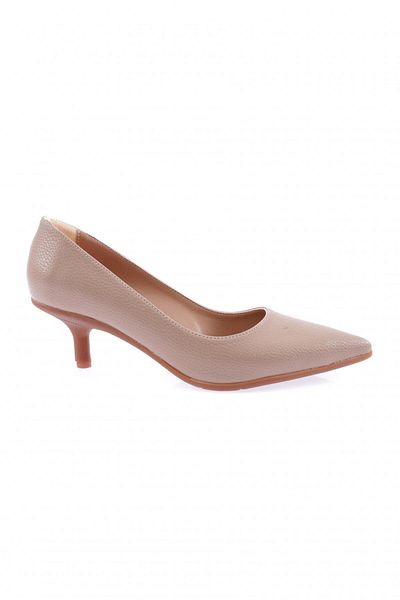DGN Genuine Leather Women's Low Heel Shoes - Mink