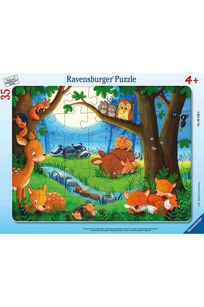 RAVENSBURGER Sleepy Animals Frame Puzzle, 35 Pieces