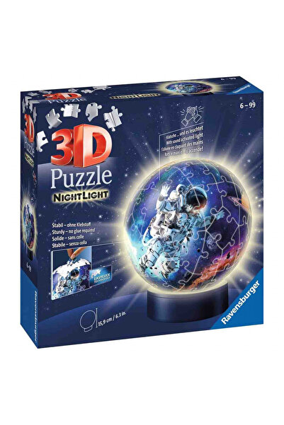 RAVENSBURGER Puzzle 3D Luminos Astronaut, 72 Piese