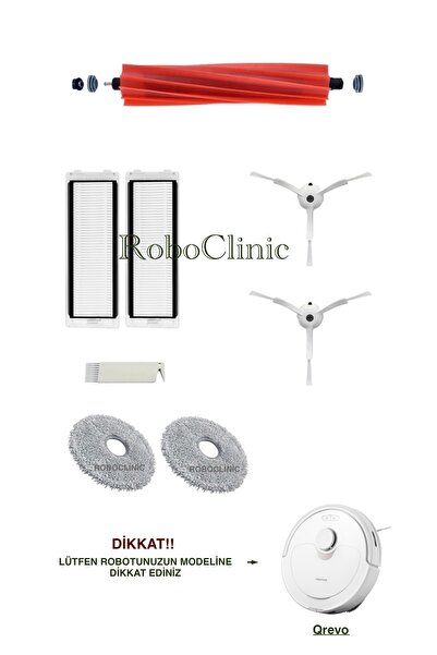 Roboclinic Perie de schimb compatibilă cu aspiratorul robot Roborock Qrevo (A...