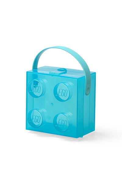 LEGO LEGO 2x2 box - transparent blue