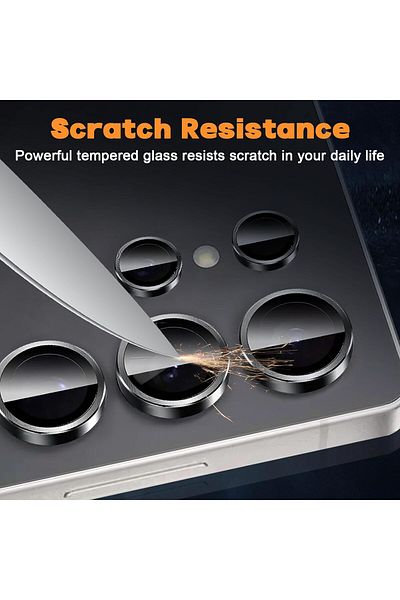 AWH Camera Protection for Samsung S25 Ultra 5G, 9H Tempered Glass, Metal Lens Film, Anti-Scratch
