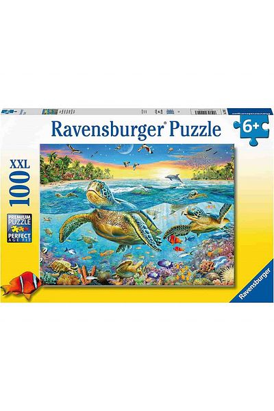 RAVENSBURGER Turtles Puzzle, 100 Pieces
