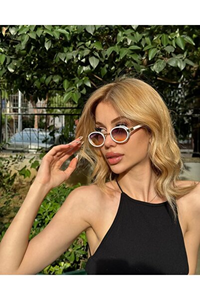 Pierre Lotus Women's Sunglasses with White Frame 3 Glass Color