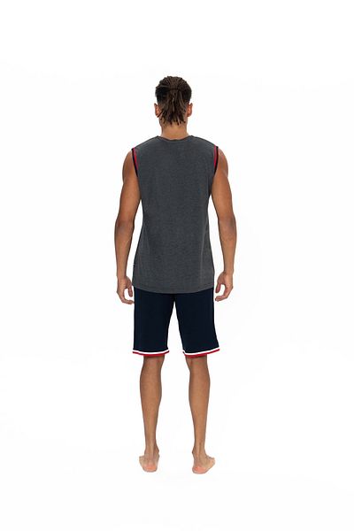 U.S. Polo Assn. Ανδρικό κοστούμι πιτζάμες με μονό και σορτς U.S. Polo Assn. ILC2.18K87R2Y