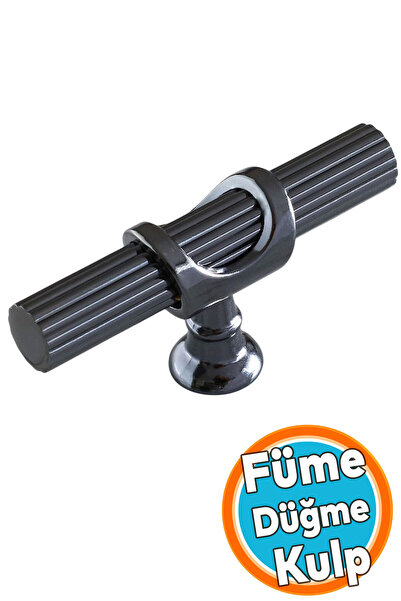 NZB Metal Düğme Tek Vidalı Çekmece Mutfak Mobilya Dolabı Dolap Kulpu Kulbu Kulpları Füme