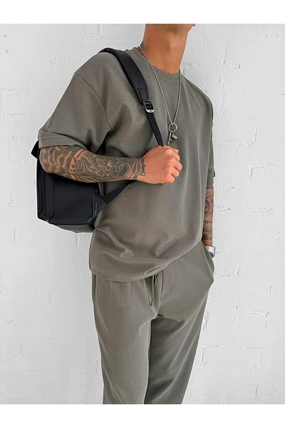 ablukaonline Oversize Basic Ανδρικό T-Shirt - Πράσινο