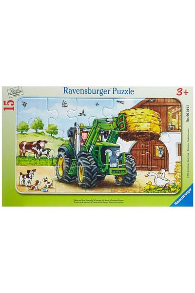 RAVENSBURGER Puzzle Tractor La Ferma, 15 Piese