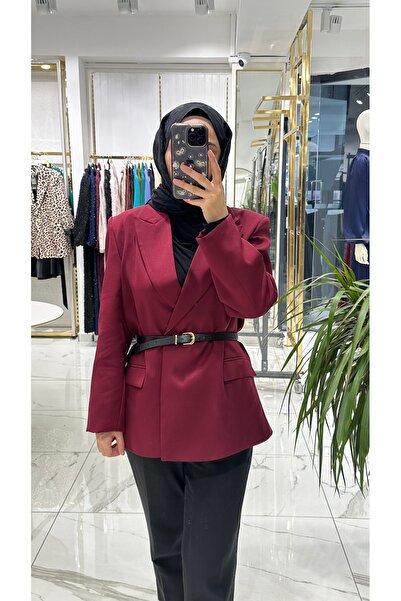 She Olive Astarlı blazer ceket