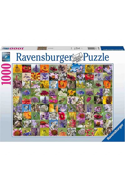RAVENSBURGER Puzzle Colaj Cu Albine Si Flori, 1000 Piese