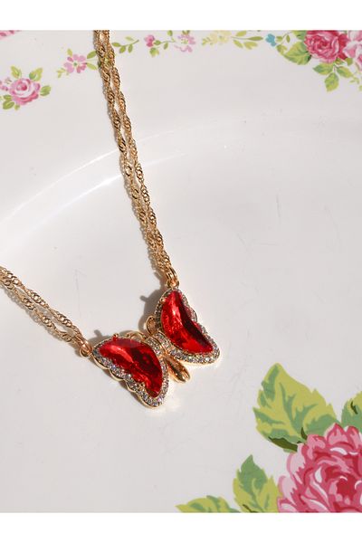 Reorah Collection Dreamy Magnetic Dating Necklace Red