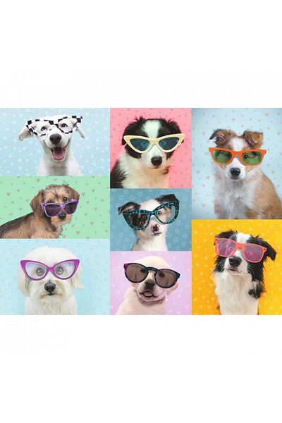 RAVENSBURGER Funny Dogs Puzzle, 150 Pieces