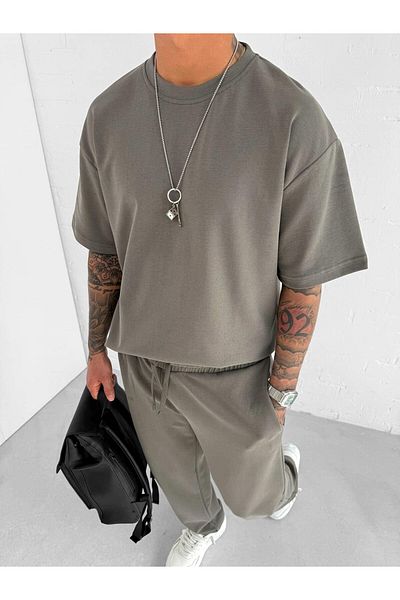 ablukaonline Oversize Basic Ανδρικό T-Shirt - Πράσινο