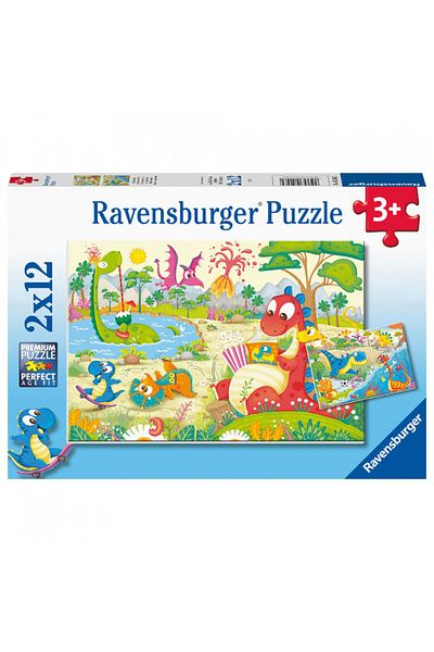 RAVENSBURGER My Dinosaur Friends Puzzle, 2X12 Pieces