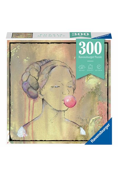 RAVENSBURGER Lady With A Bubble Gum Puzzle, 300 Pieces