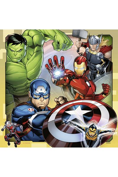 RAVENSBURGER Marvel Avengers Puzzle 3X49 Pieces