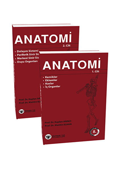 Güneş Tıp Kitabevleri ARINCI ANATOMİ CİLT 1-2