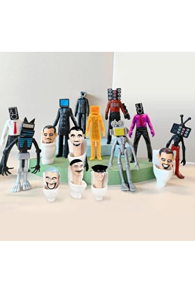 Retoys Skibidi Toilet Titan Hoparlör Adam Speaker Man 15 Parça Tam Film Figür...