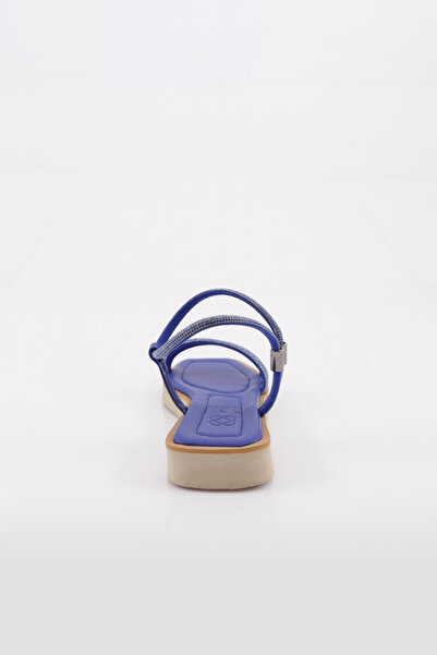 DGN Sax Blue Silver Stone Women's Sandals - Row 6473372