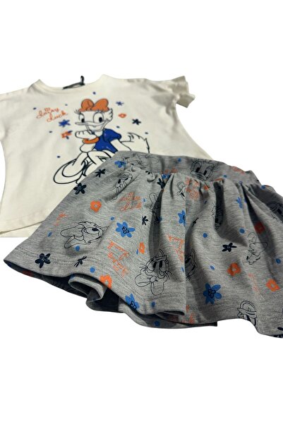 BOBBY JR KİDSWEAR Twe Printed Skirt Suit