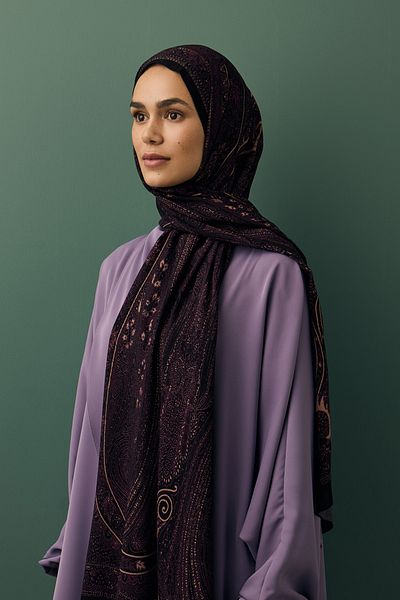 Qef Deluxe Summer Shawl Noa Plum
