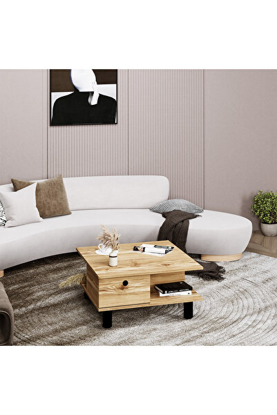 Kalender Dekor Selin Bohem Ayaklı Çekmeceli Orta Sehpa