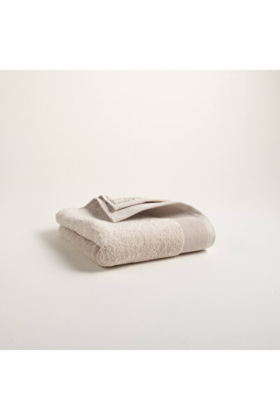 Zsa Zsa Zsu Solıd Bordürlü Pamuk %100 Pamuk Yüz Havlusu 50x90 Cm Ekru