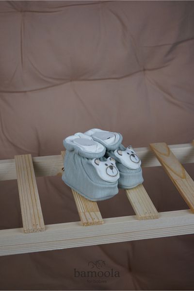 Bamoola Newborn Zilli Combed Cotton Booties 3D (teddy bear - Cat - Butterfly - Rabbit)